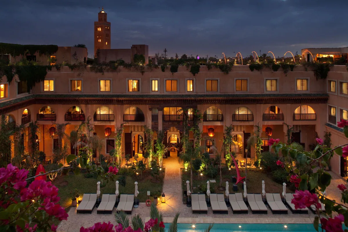 Indoor pool, 2 outdoor pools, sun loungers in Les Jardins De La Koutoubia